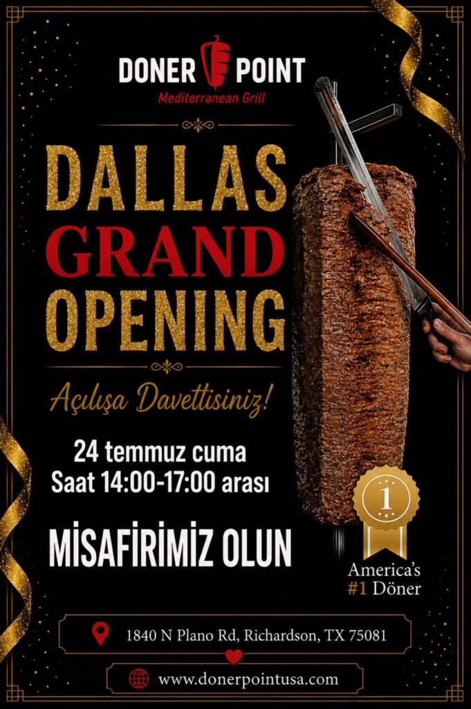Doner Point Dallas grand opening Turkish halal restaurant Richardson TX